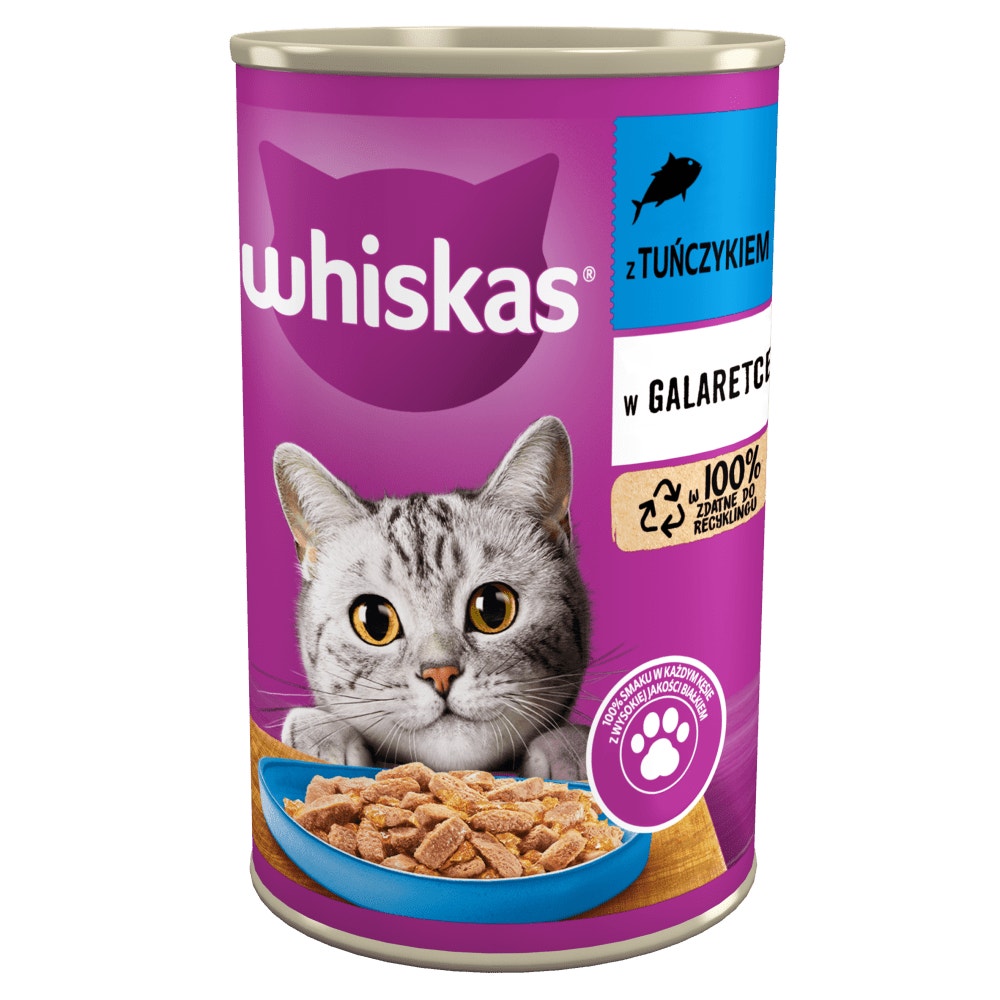 WHISKAS® Mokra karma z Tuńczykiem w galaretce 400g - 1