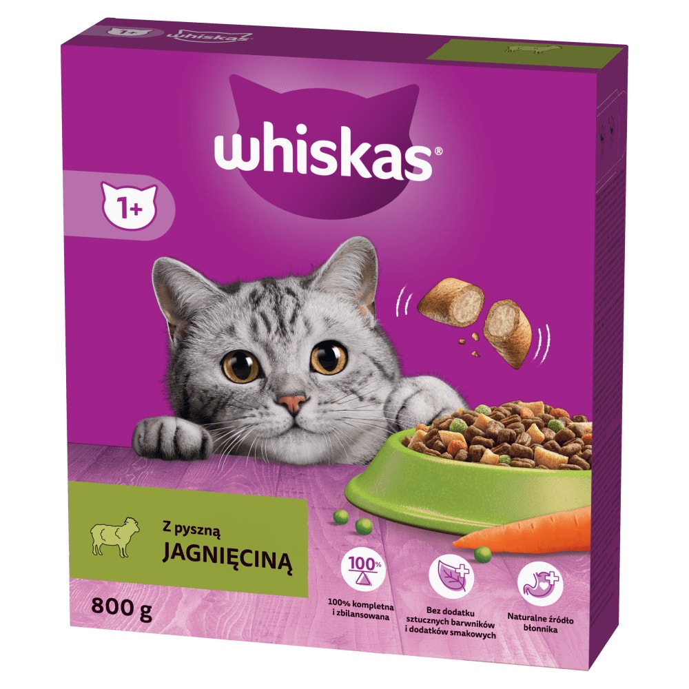 WHISKAS® Sucha Karma z Jagnięciną 800g - 1